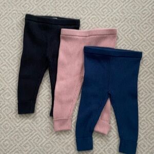 Baby Gap 3-6 months knit ribbed sweater leggings bundle winter minimalist boho